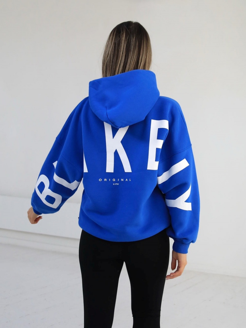 Blakely Hoodie Goedkoop Sale Members Isabel Oversized Hoodie Dames Blauw